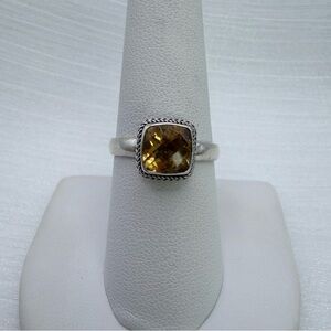 S925 Citrine Ring